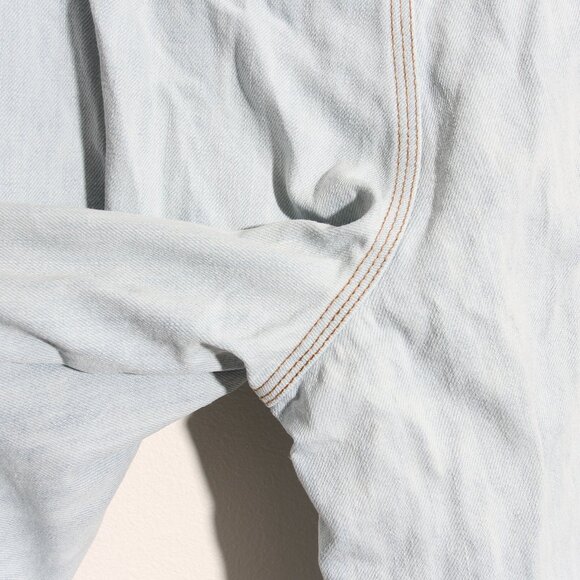 Acne Studios Cropped High-Rise Wide-Leg Jeans Denim Culottes Blue Size 36 US 4 - Picture 8 of 10